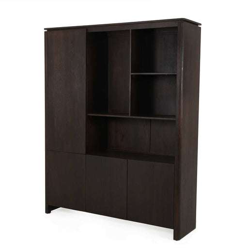 STARFURN Vakkenkast XL Dallas Bruin Mangohout 160 cm-Opbergkasten-Starfurn