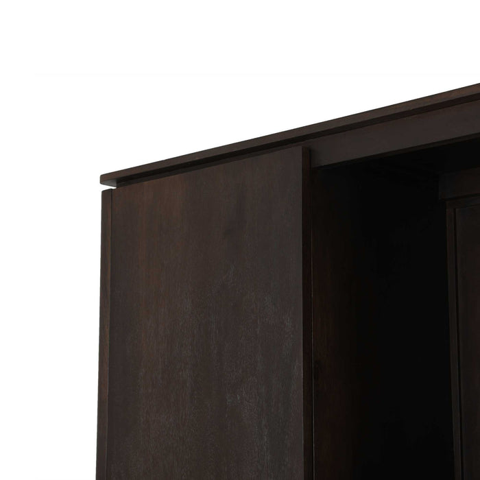 STARFURN Vakkenkast XL Dallas Bruin Mangohout 160 cm-Opbergkasten-Starfurn