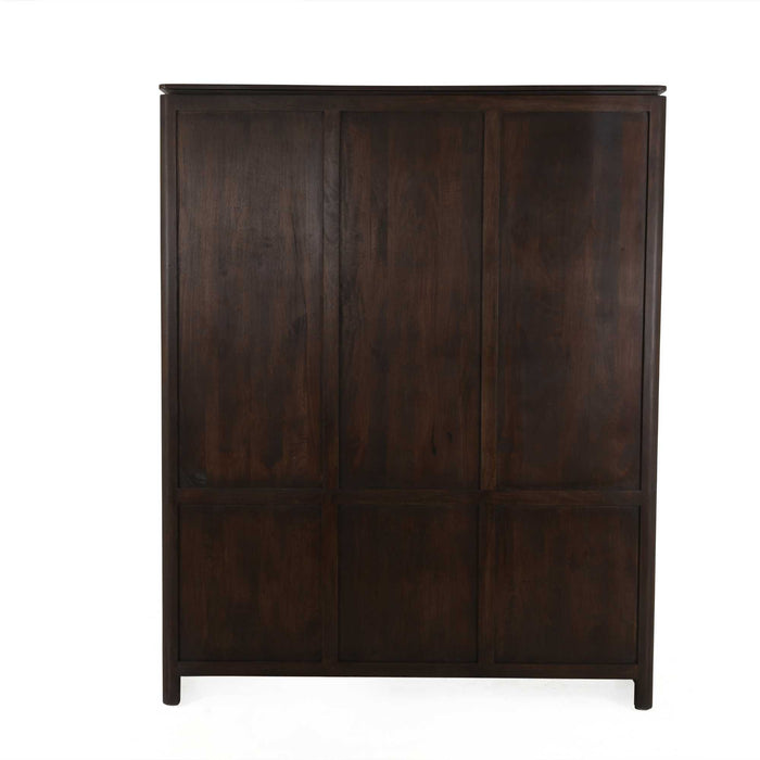 STARFURN Vakkenkast XL Dallas Bruin Mangohout 160 cm-Opbergkasten-Starfurn