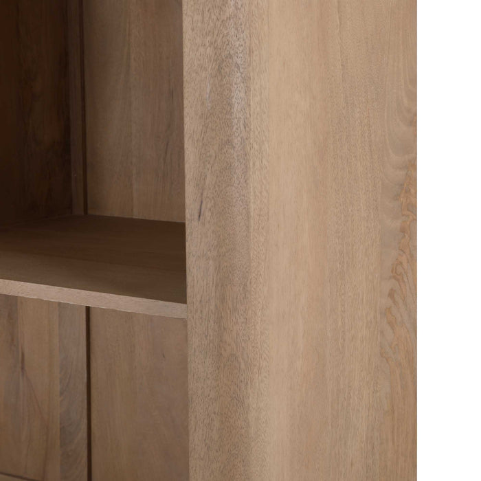 STARFURN Vakkenkast XL Dallas Naturel Mangohout 160 cm-Opbergkasten-Starfurn