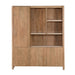 STARFURN Vakkenkast XL Dallas Naturel Mangohout 160 cm-Opbergkasten-Starfurn