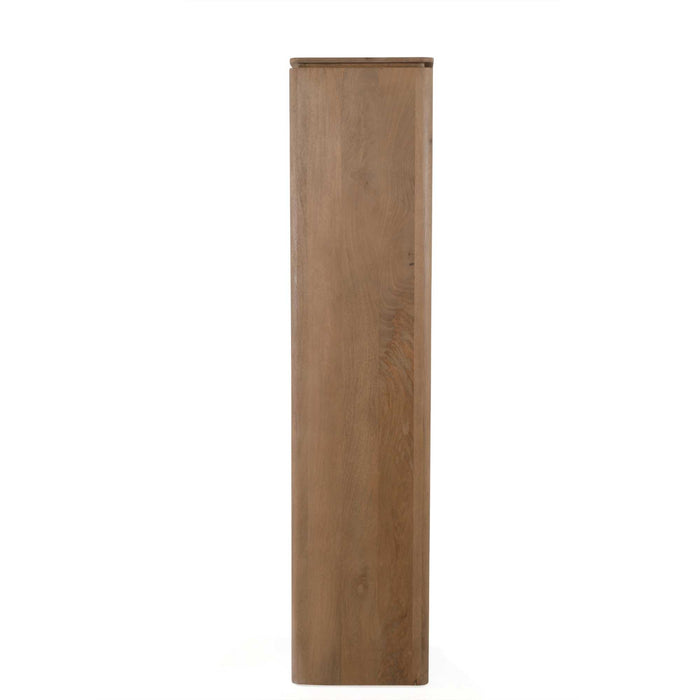 STARFURN Vakkenkast XL Dallas Naturel Mangohout 160 cm-Opbergkasten-Starfurn
