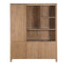 STARFURN Vakkenkast XL Dallas Naturel Mangohout 160 cm-Opbergkasten-Starfurn