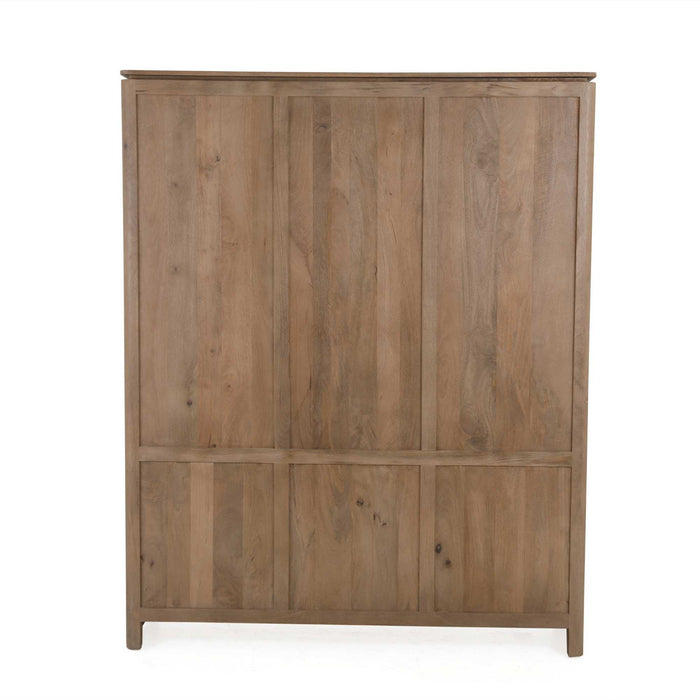 STARFURN Vakkenkast XL Dallas Naturel Mangohout 160 cm-Opbergkasten-Starfurn
