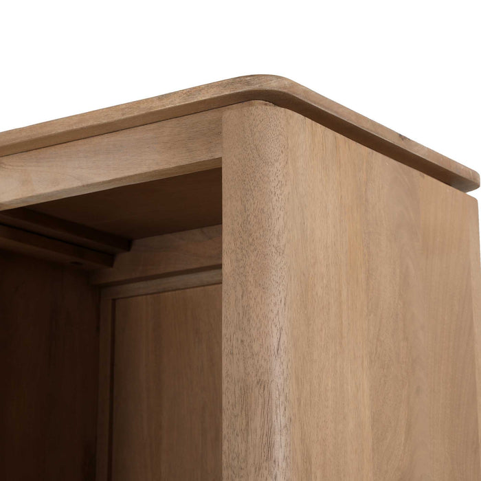 STARFURN Vakkenkast XL Dallas Naturel Mangohout 160 cm-Opbergkasten-Starfurn