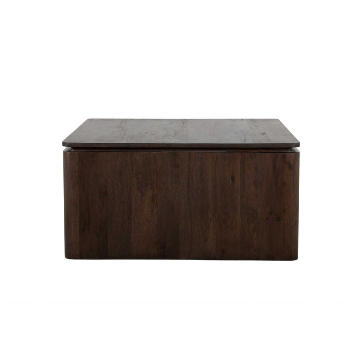 STARFURN Vierkante Salontafel Dallas Bruin Mangohout 80 cm-Salontafels-Starfurn