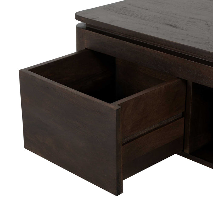 STARFURN Vierkante Salontafel Dallas Bruin Mangohout 80 cm-Salontafels-Starfurn