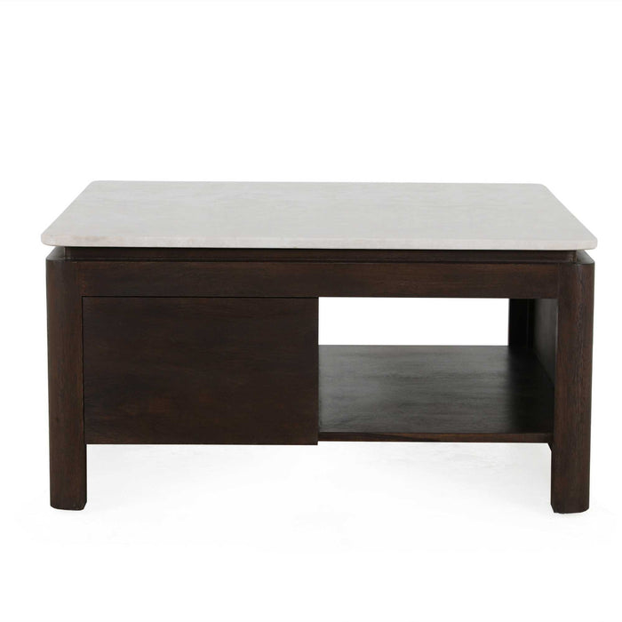 STARFURN Vierkante Salontafel Dallas Bruin Mangohout 80 cm-Salontafels-Starfurn