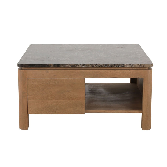 STARFURN Vierkante Salontafel Dallas Naturel Mangohout 80 cm-Salontafels-Starfurn