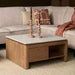 STARFURN Vierkante Salontafel Dallas Naturel Mangohout 80 cm-Salontafels-Starfurn