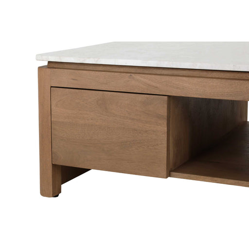STARFURN Vierkante Salontafel Dallas Naturel Mangohout 80 cm-Salontafels-Starfurn
