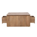 STARFURN Vierkante Salontafel Dallas Naturel Mangohout 80 cm-Salontafels-Starfurn