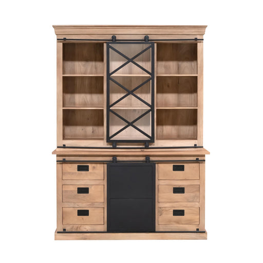 STARFURN Vitrinekast Fresno 160 cm 160x45x220 cm-Vitrinekasten-Starfurn