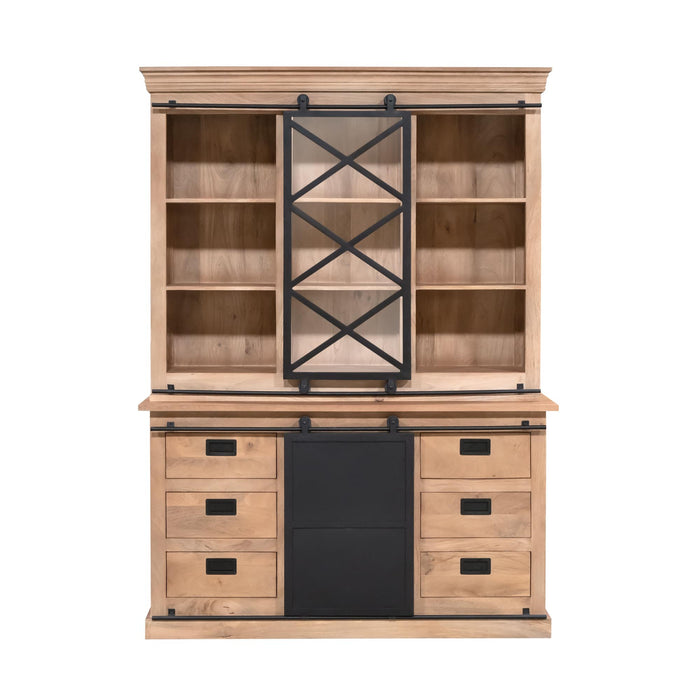 STARFURN Vitrinekast Fresno 160 cm 160x45x220 cm-Vitrinekasten-Starfurn