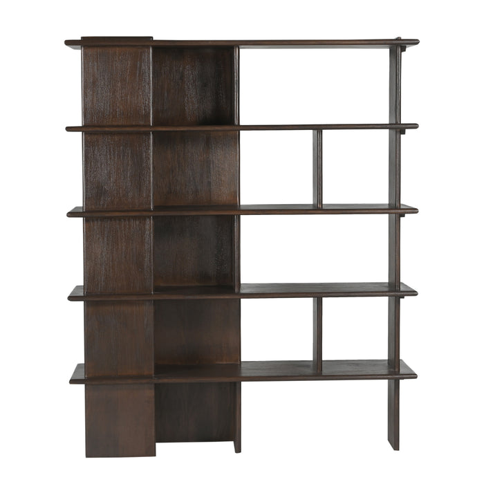 STARFURN Wandkast Lina Mangohout Bruin 150 cm-Boekenkasten-Starfurn