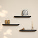 STARFURN Wandplank Gusta Zwart Mangohout 60x20 cm-Wandplanken-Starfurn