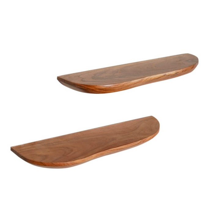 STARFURN Wandplank Live Edge Naturel Acaiahout 60x20 cm-Wandplanken-Starfurn