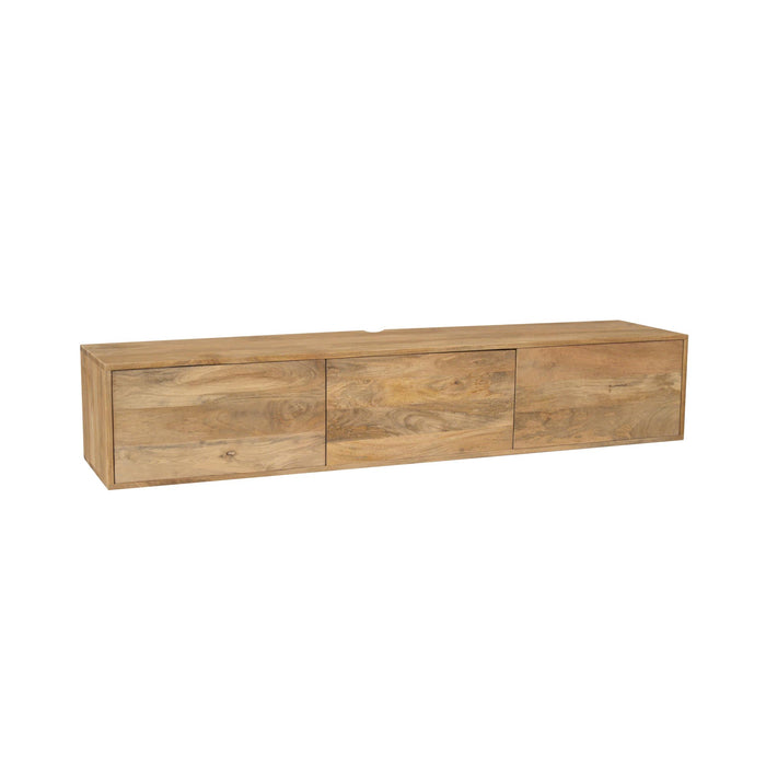 STARFURN Zwevend tv meubel Vision Licht mango | 160 cm-TV-meubels-Starfurn