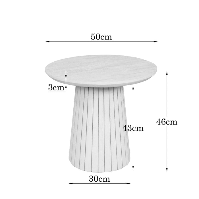 STARFURN Salontafel Solana Zand Mangohout 50 cm