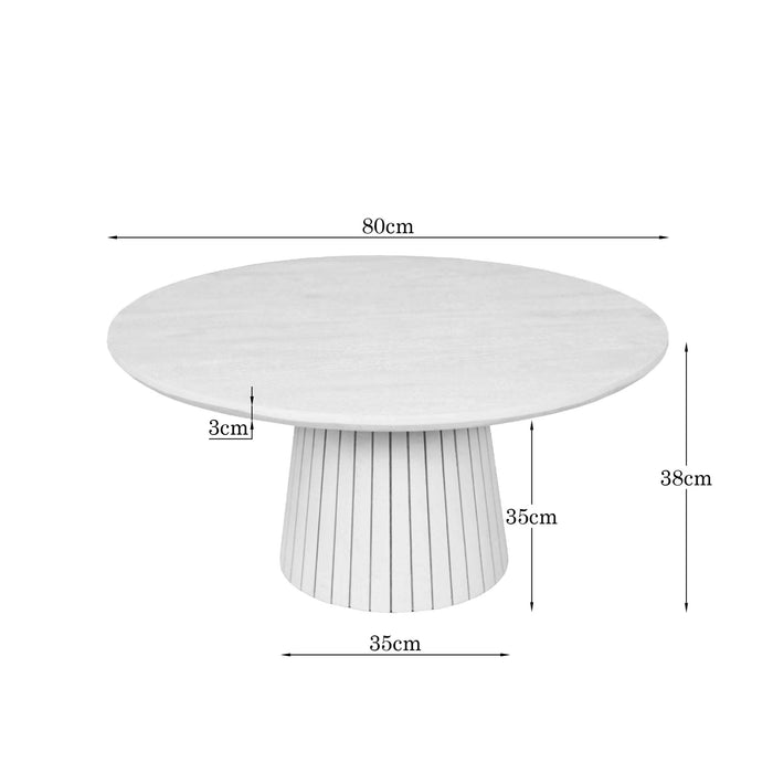 STARFURN Salontafel Solana Zand Mangohout 80 cm