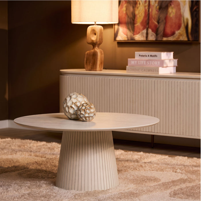 STARFURN Salontafel Solana Zand Mangohout 80 cm