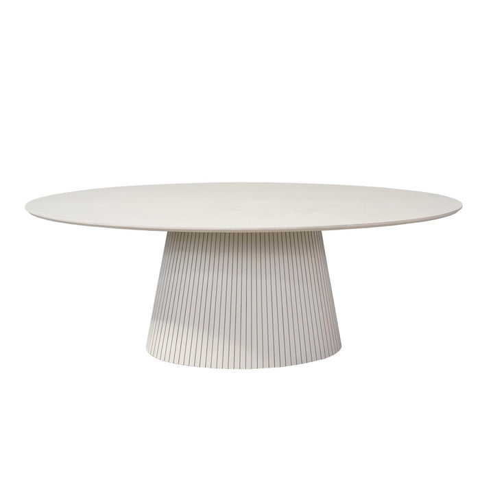 STARFURN Ovale eettafel Solana Zand Mangohout 210 cm