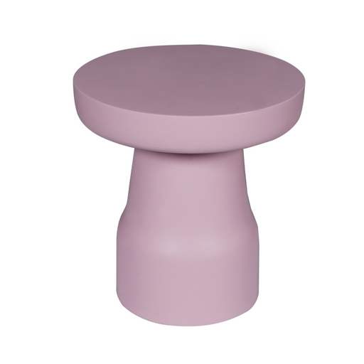 Bijzettafel Drum Roze Mangohout 40 cm 40x40x42 cm-Bijzettafels-Starfurn