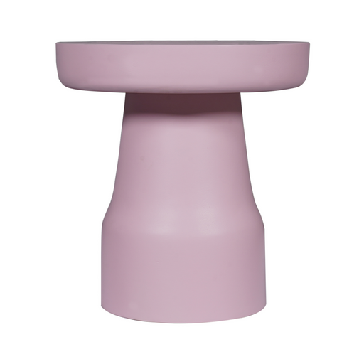 Bijzettafel Drum Roze Mangohout 40 cm 40x40x42 cm-Bijzettafels-Starfurn