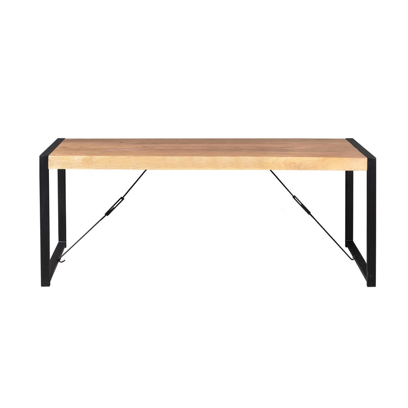 Eettafel Britt Mangohout Naturel 200x90-Eettafels-Starfurn