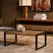 Salontafel Britt Mangohout Naturel 110x60-Salontafels-Starfurn