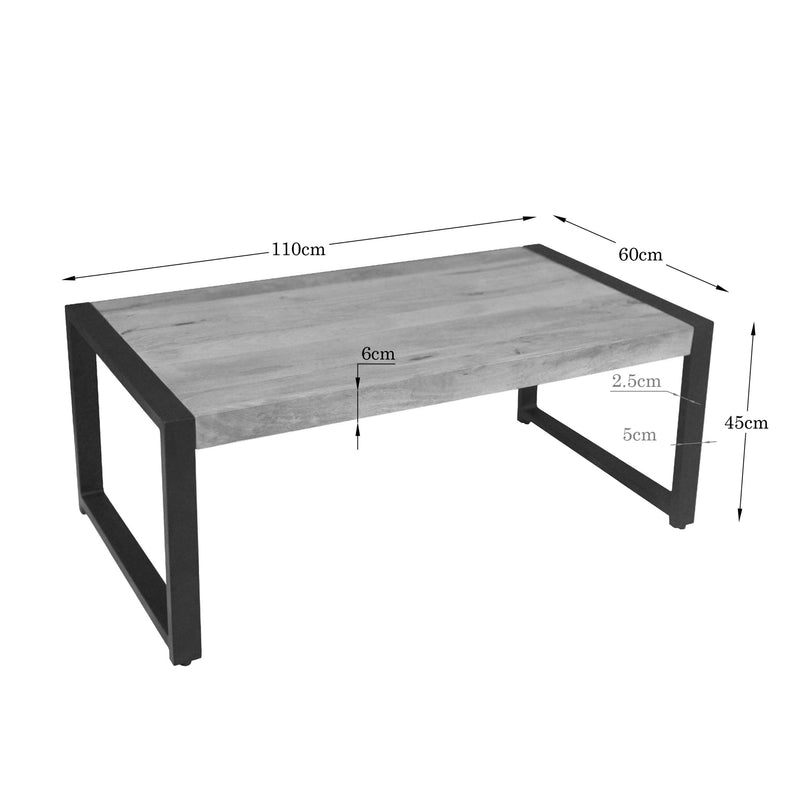 Salontafel Britt Mangohout Naturel 110x60-Salontafels-Starfurn