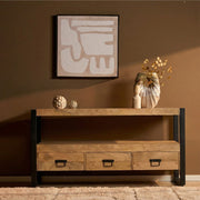 TV-meubel Britt Mangohout Naturel 150cm-TV-meubels-Starfurn