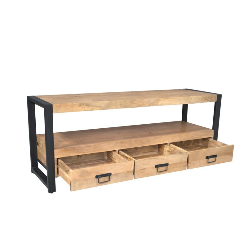 TV-meubel Britt Mangohout Naturel 150cm-TV-meubels-Starfurn