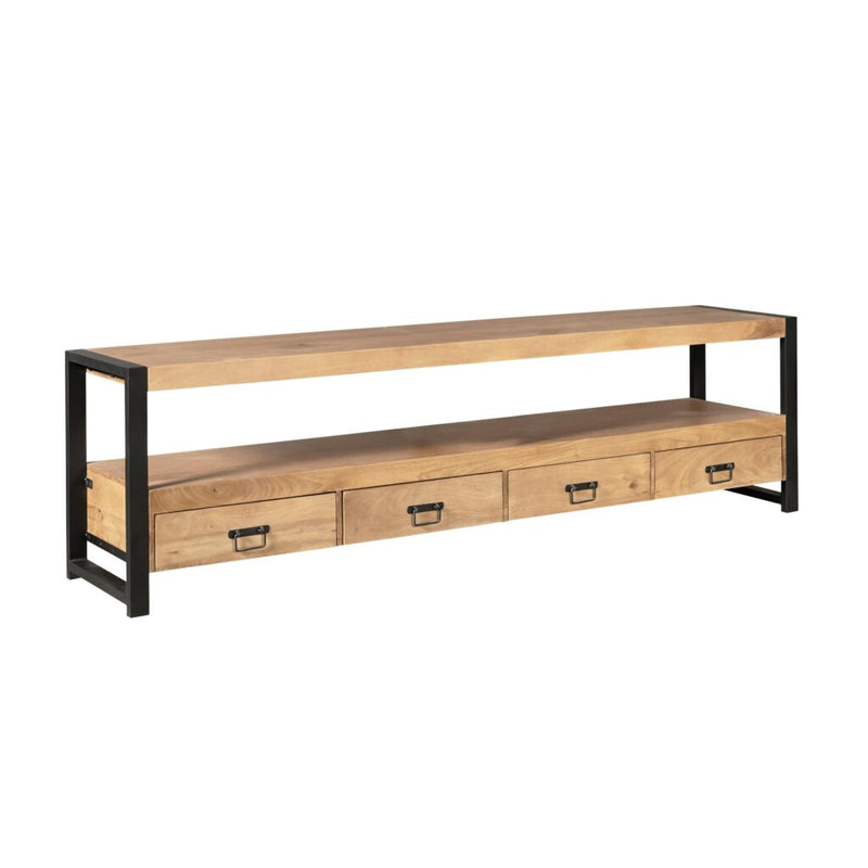 TV-meubel Britt Mangohout Naturel 180cm-TV-meubels-Starfurn