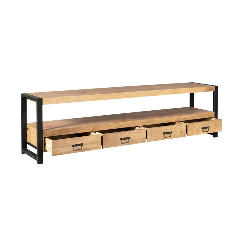 TV-meubel Britt Mangohout Naturel 180cm-TV-meubels-Starfurn