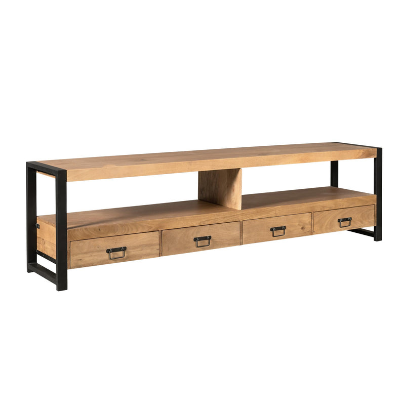TV-meubel Britt Mangohout Naturel 220cm-TV-meubels-Starfurn