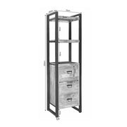 Boekenkast Britt Mangohout Naturel 55cm Met Lades-Boekenkasten-Starfurn