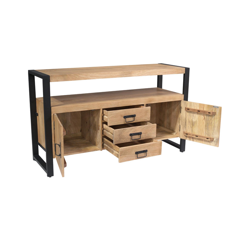 Dressoir Britt Mangohout Naturel 135cm-Dressoirs-Starfurn