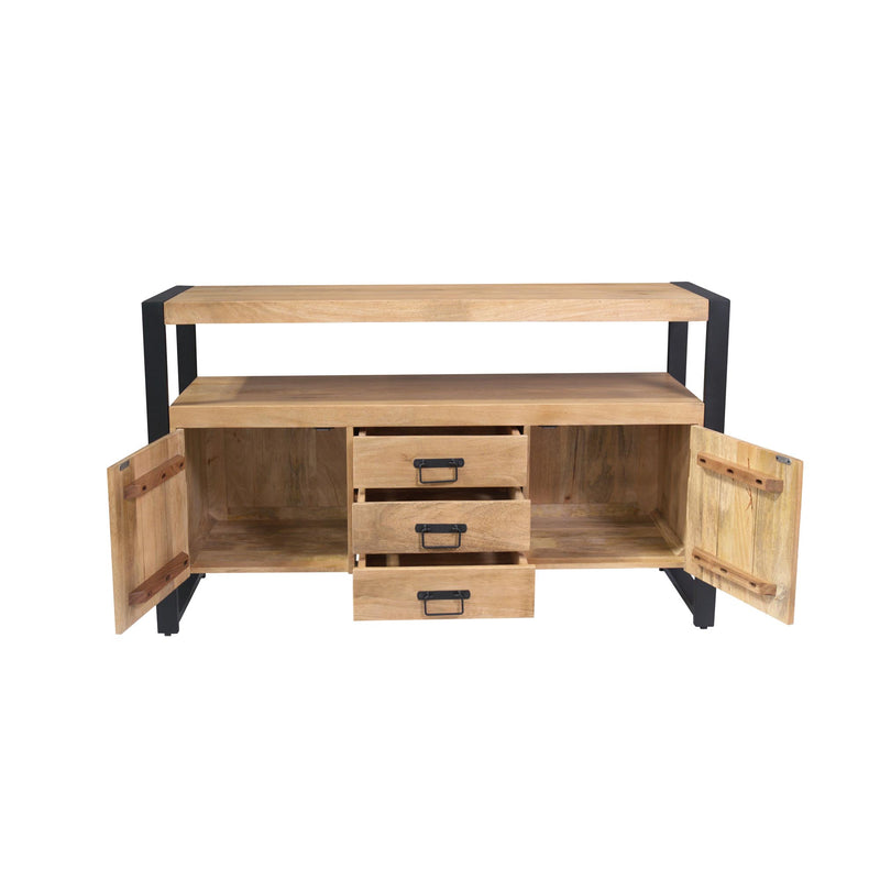 Dressoir Britt Mangohout Naturel 135cm-Dressoirs-Starfurn