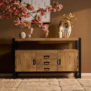 Dressoir Britt Mangohout Naturel 135cm-Dressoirs-Starfurn