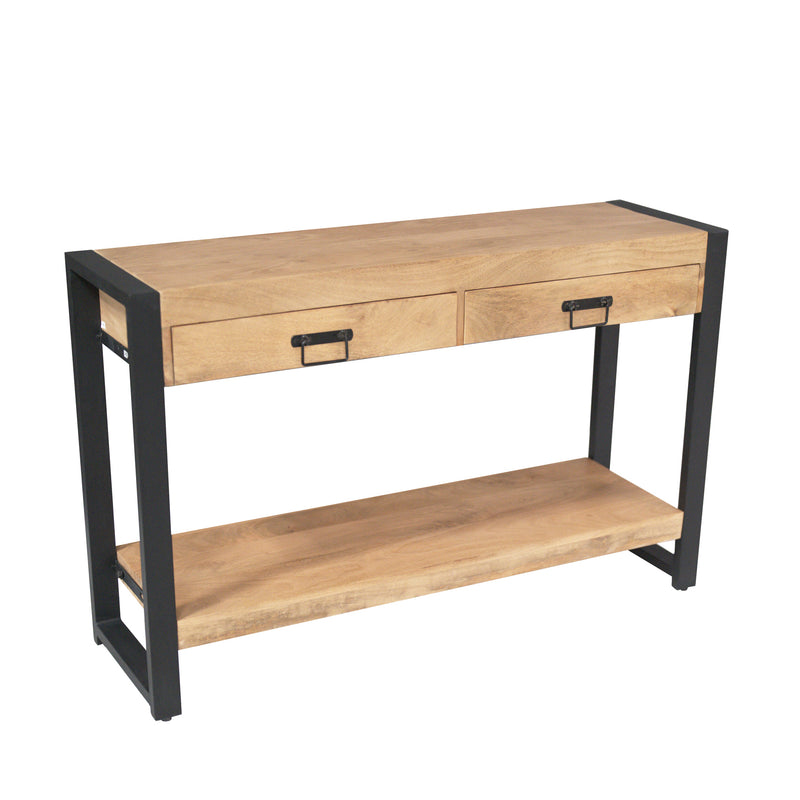 Consoletafel Britt Mangohout Naturel 120cm-Consoletafels-Starfurn