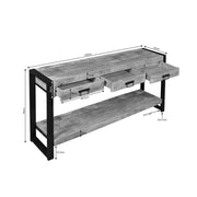 Consoletafel Britt Mangohout Naturel 150cm-Consoletafels-Starfurn
