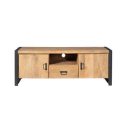 TV-meubel Britt Mangohout Naturel 150cm Deuren Lade-TV-meubels-Starfurn