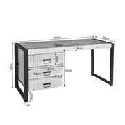Bureau Britt Mangohout Naturel 145cm-Bureaus-Starfurn