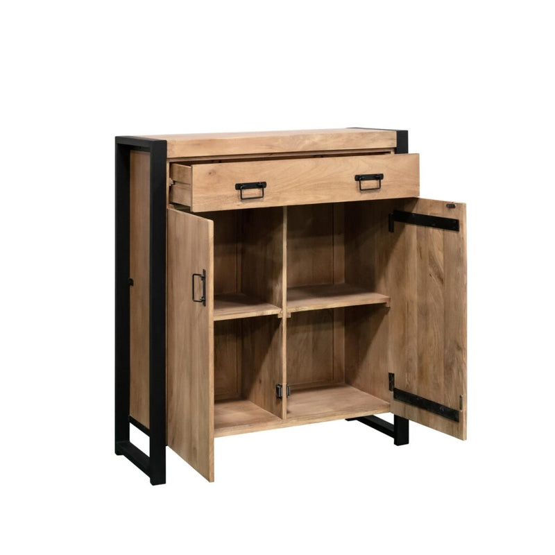 Kabinetkast Britt Mangohout Naturel 100cm-Opbergkasten-Starfurn