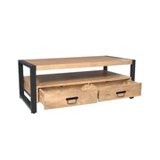 Salontafel Britt Mangohout Naturel 120x60 Vier Lades-Salontafels-Starfurn