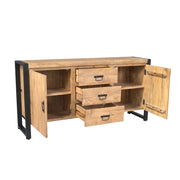 Dressoir Britt Mangohout Naturel 160cm-Dressoirs-Starfurn