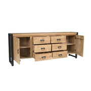 Dressoir Britt Mangohout Naturel 200cm-Dressoirs-Starfurn