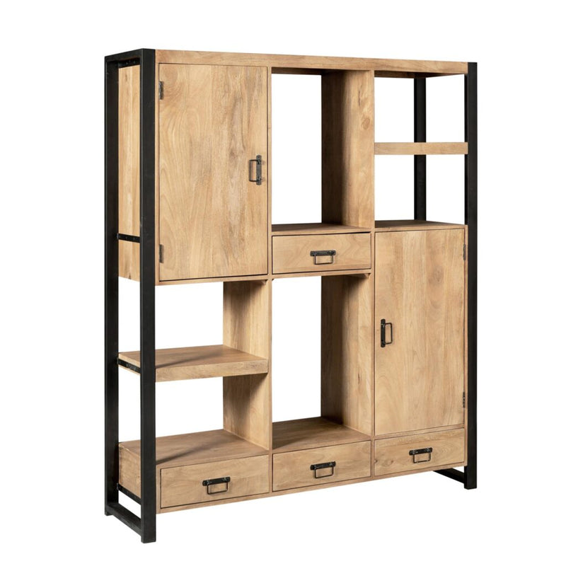 Opbergkast Britt Mangohout Naturel 150cm-Opbergkasten-Starfurn