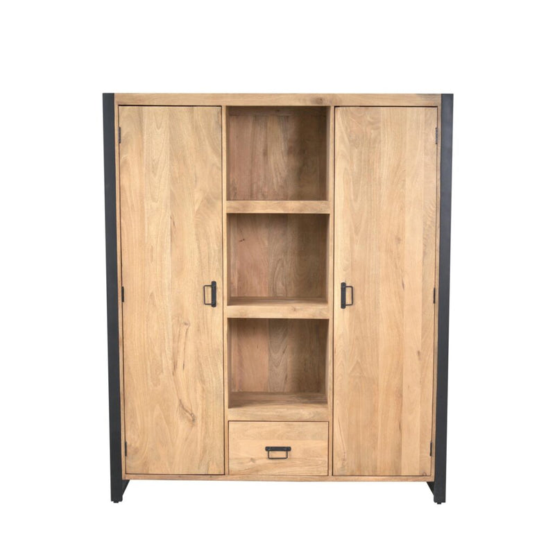 Boekenkast Britt Mangohout Naturel 150cm-Boekenkasten-Starfurn
